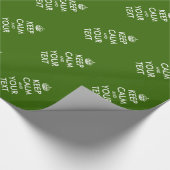  kalm aanpasbaar glanzend groen houden cadeaupapier (Hoek)