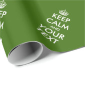  kalm aanpasbaar glanzend groen houden cadeaupapier (Rol Hoek)