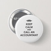 Kalm accountant Button houden (Voorkant /achterkant)