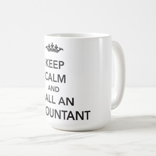 Kalm accountantscontrole Mok houden (Voorkant rechts)