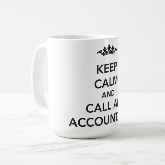 Kalm accountantscontrole Mok houden (Voorkant links)