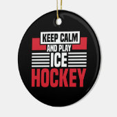 Kalm afspelen Hockey behouden Keramisch Ornament (Links)