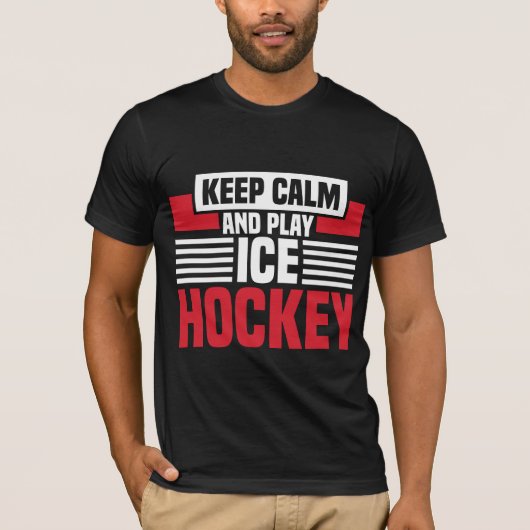 Kalm afspelen Hockey behouden T-shirt (Voorkant)