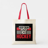 Kalm afspelen Hockey behouden Tote Bag (Achterkant)