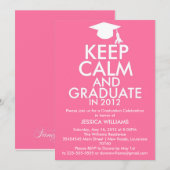 Kalm Afstuderen houden Kaart (Voorkant / Achterkant)