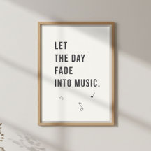 Kalm avonddecor. Minimaal slaapkamerposter
