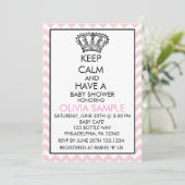 Kalm Baby shower uitnodiging houden (Staand voorkant)