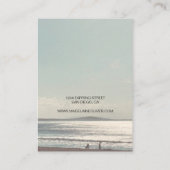 Kalm Beach Scene Ketting Display Visitekaartje (Achterkant)