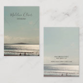 Kalm Beach Scene Ketting Display Visitekaartje (Voorkant / Achterkant)