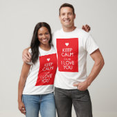 KALM BEHOUDEN, OMDAT IK VAN JE hou T-shirt (Unisex)