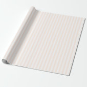 Kalm Beige Minimalistische Verticale Strepen Cadeaupapier (Uitgerold)