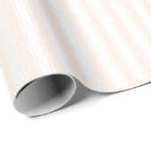 Kalm Beige Minimalistische Verticale Strepen Cadeaupapier (Rol Hoek)