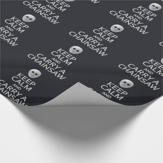 Kalm bewaren en een kettingzaag papier meenemen (Hoek)