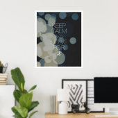 Kalm bewaren en Oplossen voor X Poster (Thuiskantoor)