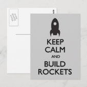 Kalm bezoeken Mars-briefkaart Briefkaart (Voorkant / Achterkant)