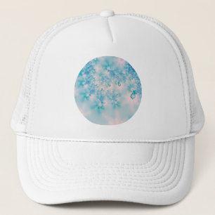 Kalm Blauw Meditatief Abstract Ontwerp Trucker Pet