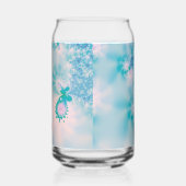 Kalm Blauwe Meditatie Vlinder Kunst Blikvorm Glas (Rechts)