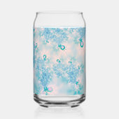 Kalm Blauwe Meditatie Vlinder Kunst Blikvorm Glas (Links)