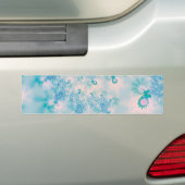 Kalm Blauwe Meditatie Vlinder Kunst Bumpersticker (Op auto)