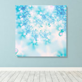 Kalm Blauwe Meditatie Vlinder Kunst Canvas Afdruk (Insitu (Houten vloer))
