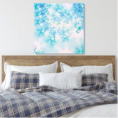 Kalm Blauwe Meditatie Vlinder Kunst Canvas Afdruk (Insitu (Slaapkamer))