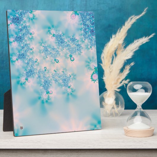 Kalm Blauwe Meditatie Vlinder Kunst Fotoplaat (Zijkant)