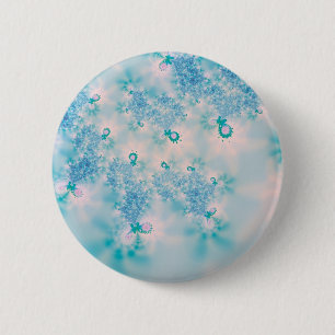 Kalm Blauwe Meditatie Vlinder Kunst Ronde Button 5,7 Cm