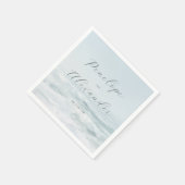 Kalm blauwe oceaan golven servet (Hoek)