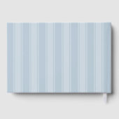 Kalm blauwe strepen gastenboek (Achterkant)