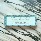 Kalm Blauwgroen Leafy Shimmer Psychotherapie of Co Etiket