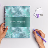 Kalm Blauwgroen Leafy Shimmer Psychotherapie of Co Notitieboek