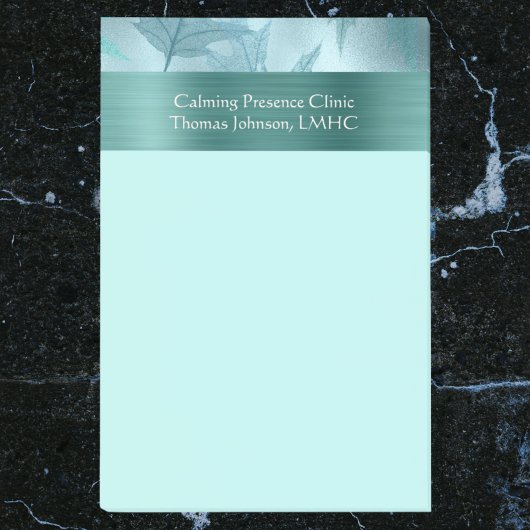 Kalm Blauwgroen Leafy Shimmer Psychotherapie of Co Post-it® Notes