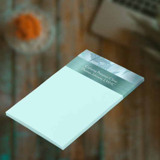 Kalm Blauwgroen Leafy Shimmer Psychotherapie of Co Post-it® Notes
