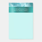 Kalm Blauwgroen Leafy Shimmer Psychotherapie of Co Post-it® Notes (Voorkant)
