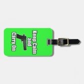 Kalm blijven dragen bagagelabel (Voorkant horizontaal)