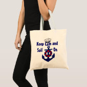 Kalm blijven dragen op anker tote bag (Voorkant (product))
