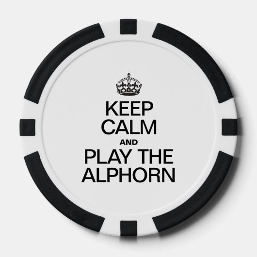 KALM BLIJVEN EN DE ALPHORN SPELEN POKER CHIPS (Voorkant)