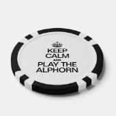 KALM BLIJVEN EN DE ALPHORN SPELEN POKER CHIPS (Enkel)
