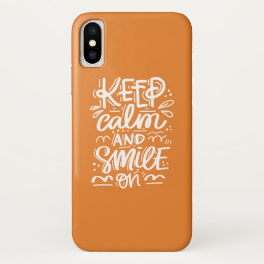 Kalm blijven en glimlachen Case-Mate iPhone case (Achterkant)