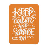 Kalm blijven en glimlachen magneet (Verticaal)
