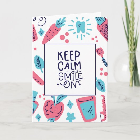 Kalm blijven en glimlachen | Snop. Kaart (Voorkant)