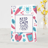 Kalm blijven en glimlachen | Snop. Kaart (Gele Bloem)