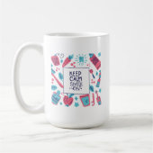 Kalm blijven en glimlachen | Snop. Koffiemok (Links)