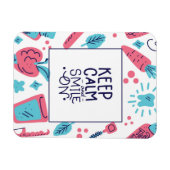 Kalm blijven en glimlachen | Snop. Magneet (Horizontaal)