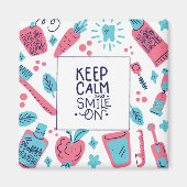 Kalm blijven en glimlachen | Snop. Magneet (Voorkant)