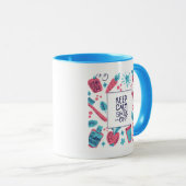 Kalm blijven en glimlachen | Snop. Mok (Voorkant rechts)