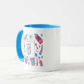 Kalm blijven en glimlachen | Snop. Mok (Voorkant links)