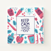 Kalm blijven en glimlachen | Snop. Notitieboek (Achterkant)