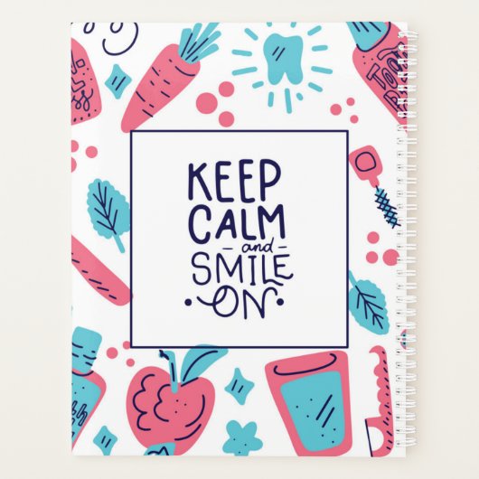 Kalm blijven en glimlachen | Snop. Planner (Achterkant)