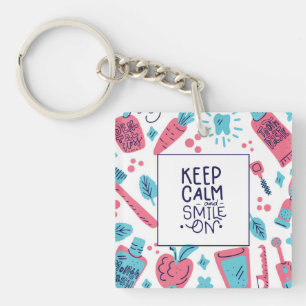 Kalm blijven en glimlachen   Snop. Sleutelhanger